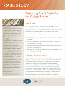 Designing Credit Cards for the College Market